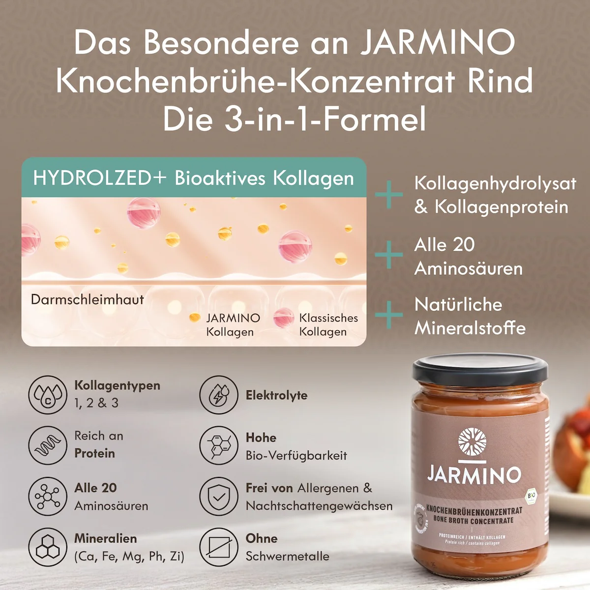 Jarmino_KnochenbruehenKontentrat -Rind Jarmino_KnochenbruehenKontentrat -Rind -440g