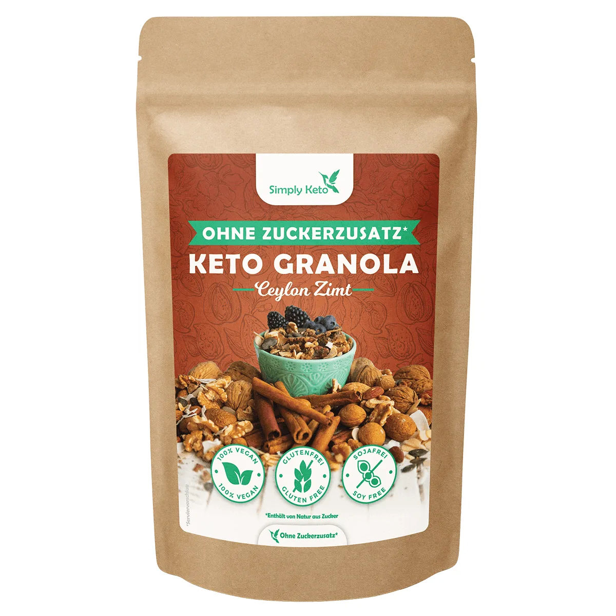 Keto Granola Zimt -Simplyketo Keto Granola Zimt -Simplyketo
