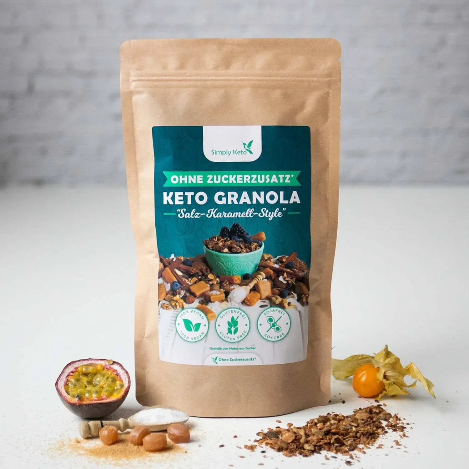 Simply keto Salzkaramel Granola -500g