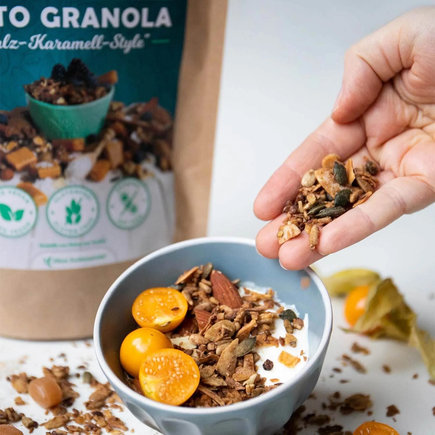 Salzkaramel Granola - ketoshop Salzkaramel Keto Granola-500g