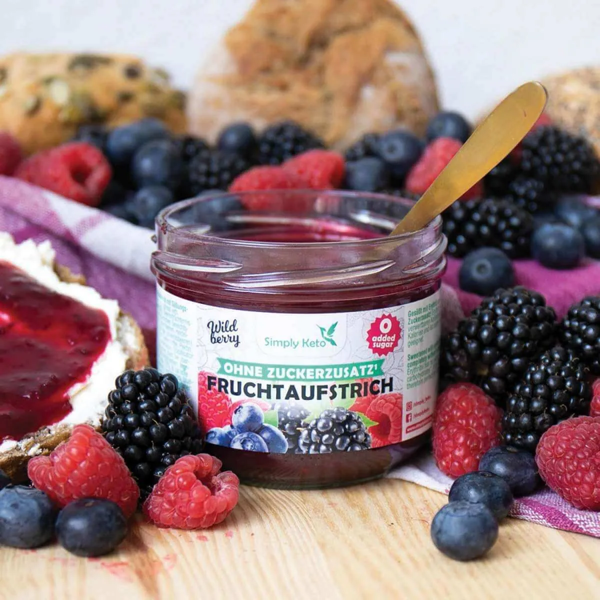 Waldbeere keto konfi-Simply keto Waldbeere keto konfi-Simply keto
