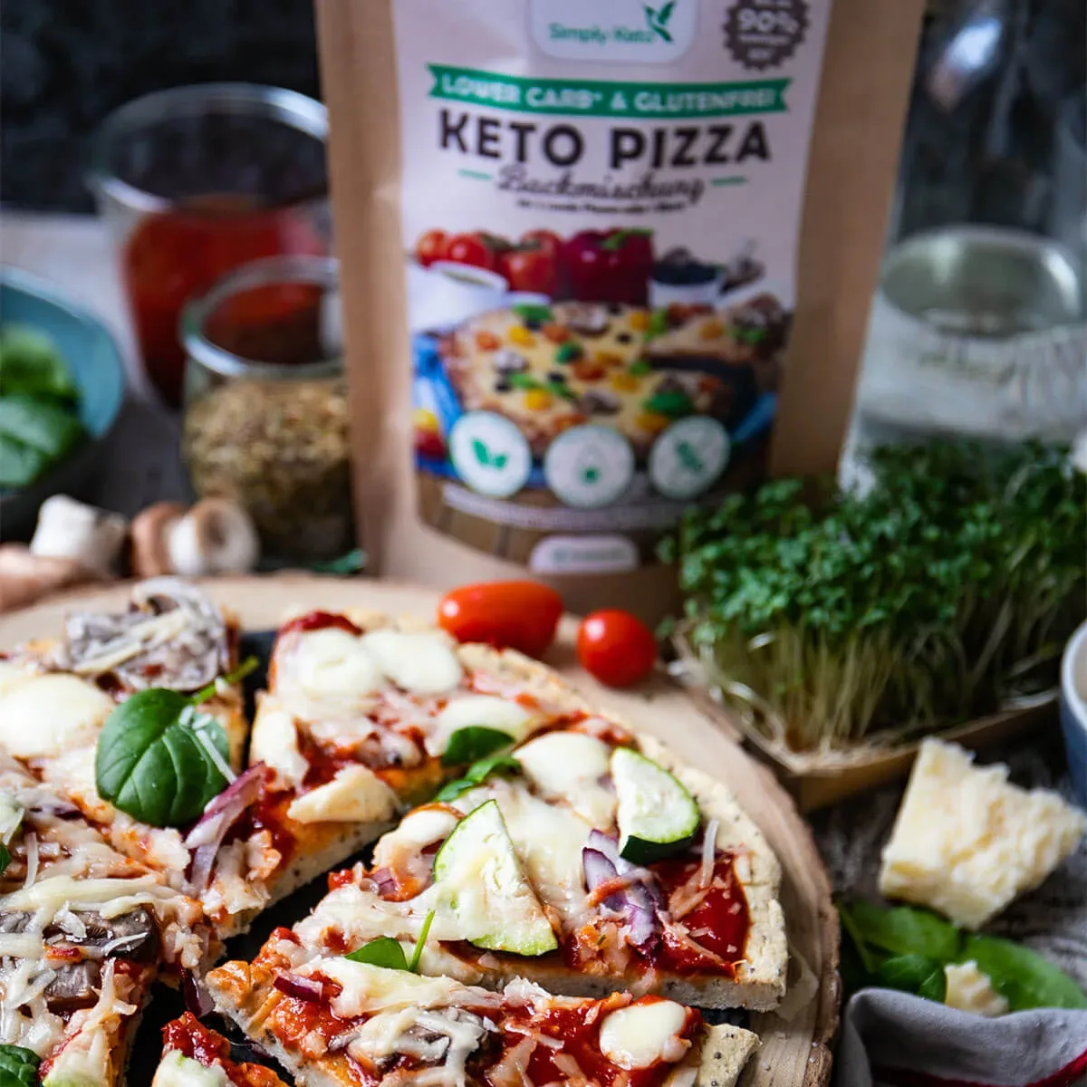 keto & lowcarb pizza mischung -Simplyketo