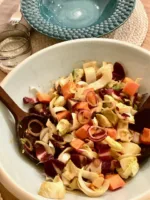 Chicorée-salat mit papaya