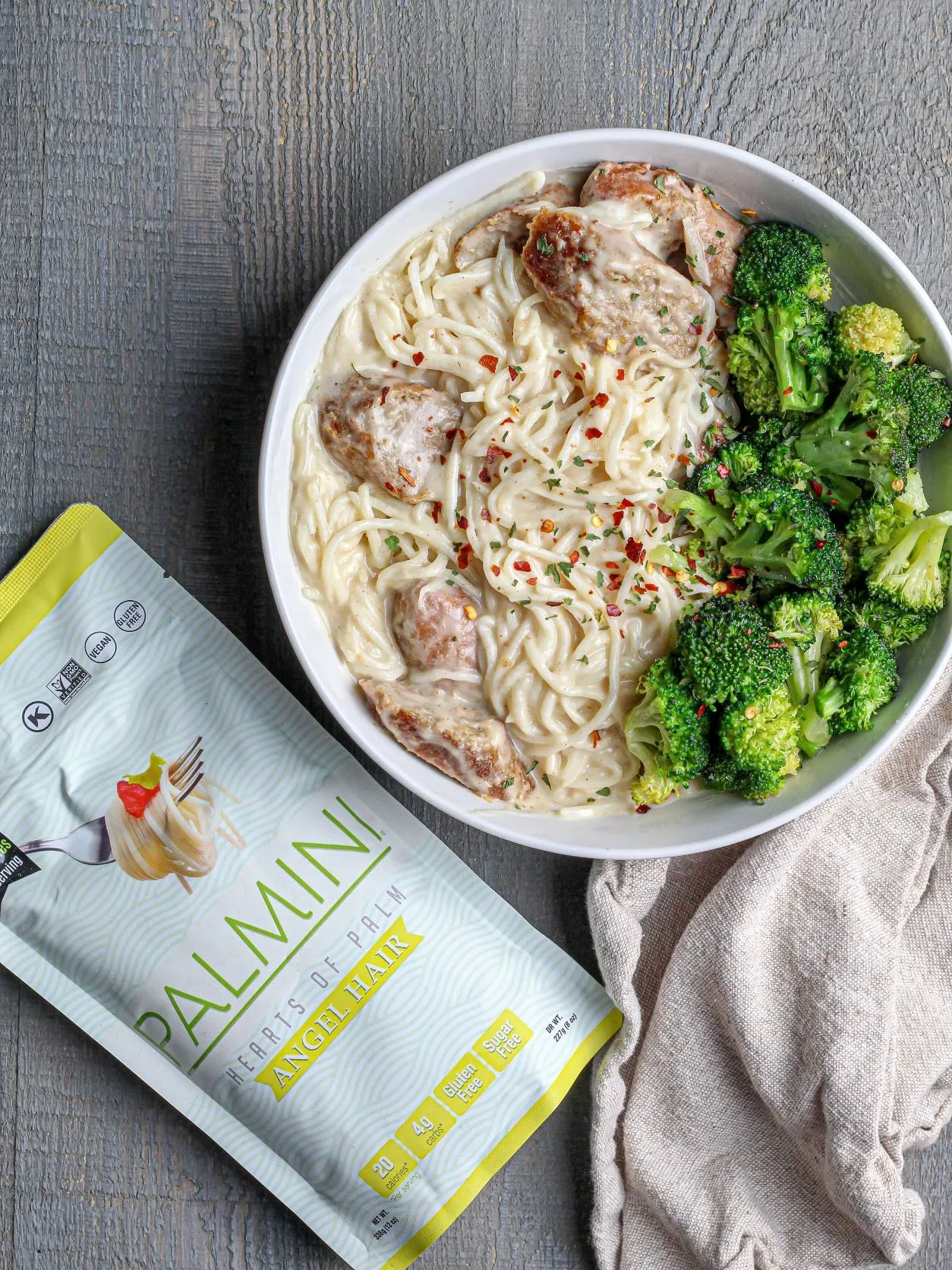 Angel hair palmini-Low Carb Alternative zu Spaghetti