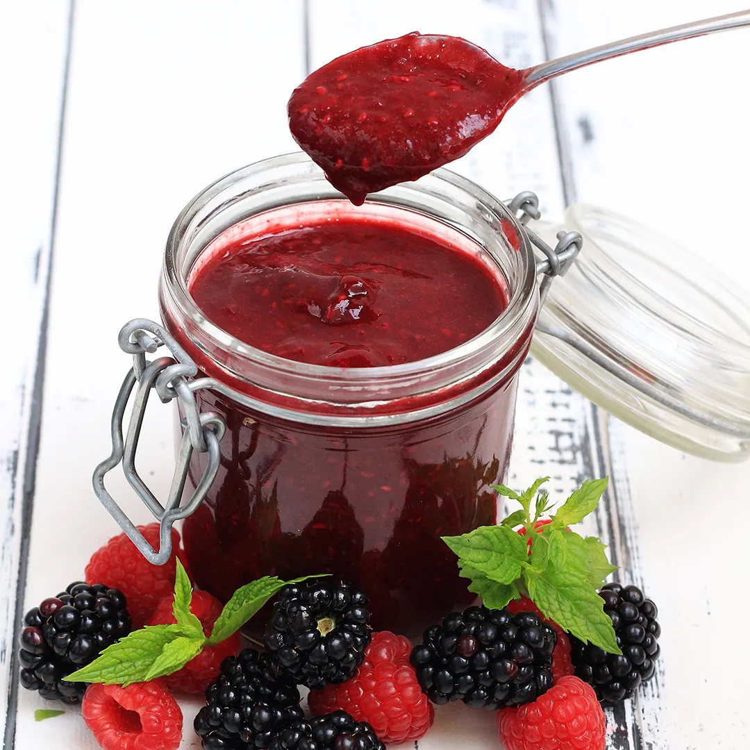 Konjak mehl berry-jam Konjak mehl berry jam