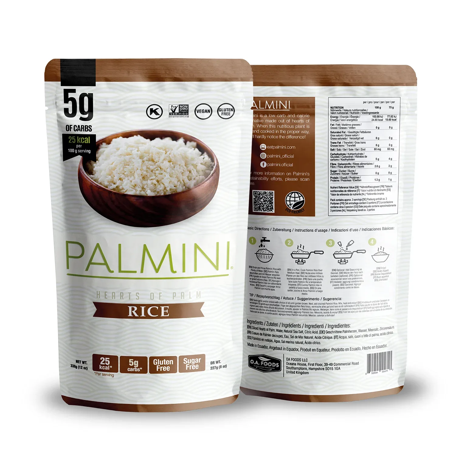 Palmini rice-Low Carb Alternative zu Reis
