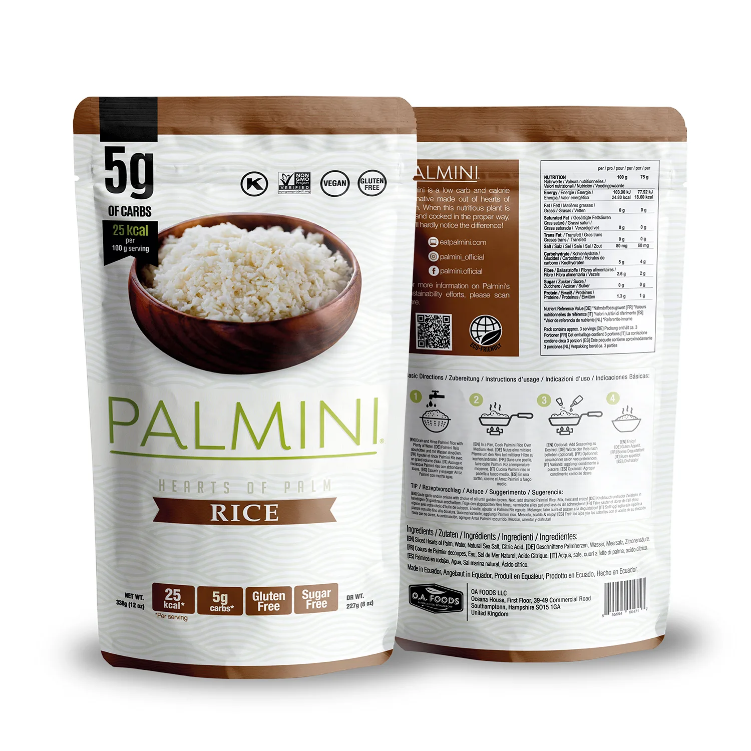 Palmini ries-Ketoshop Palmini rice-Low Carb Alternative zu Reis