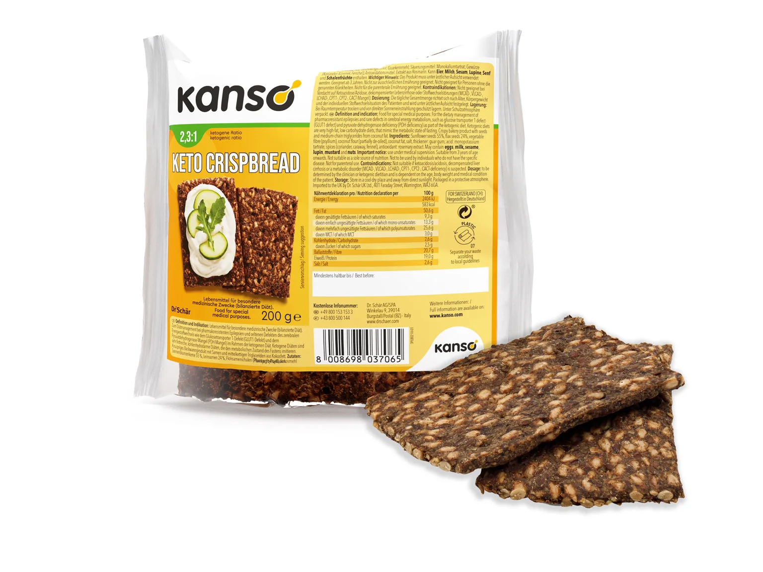 Keto Crispbread -Dr.Schär Keto Crispbread - Dr.Schär