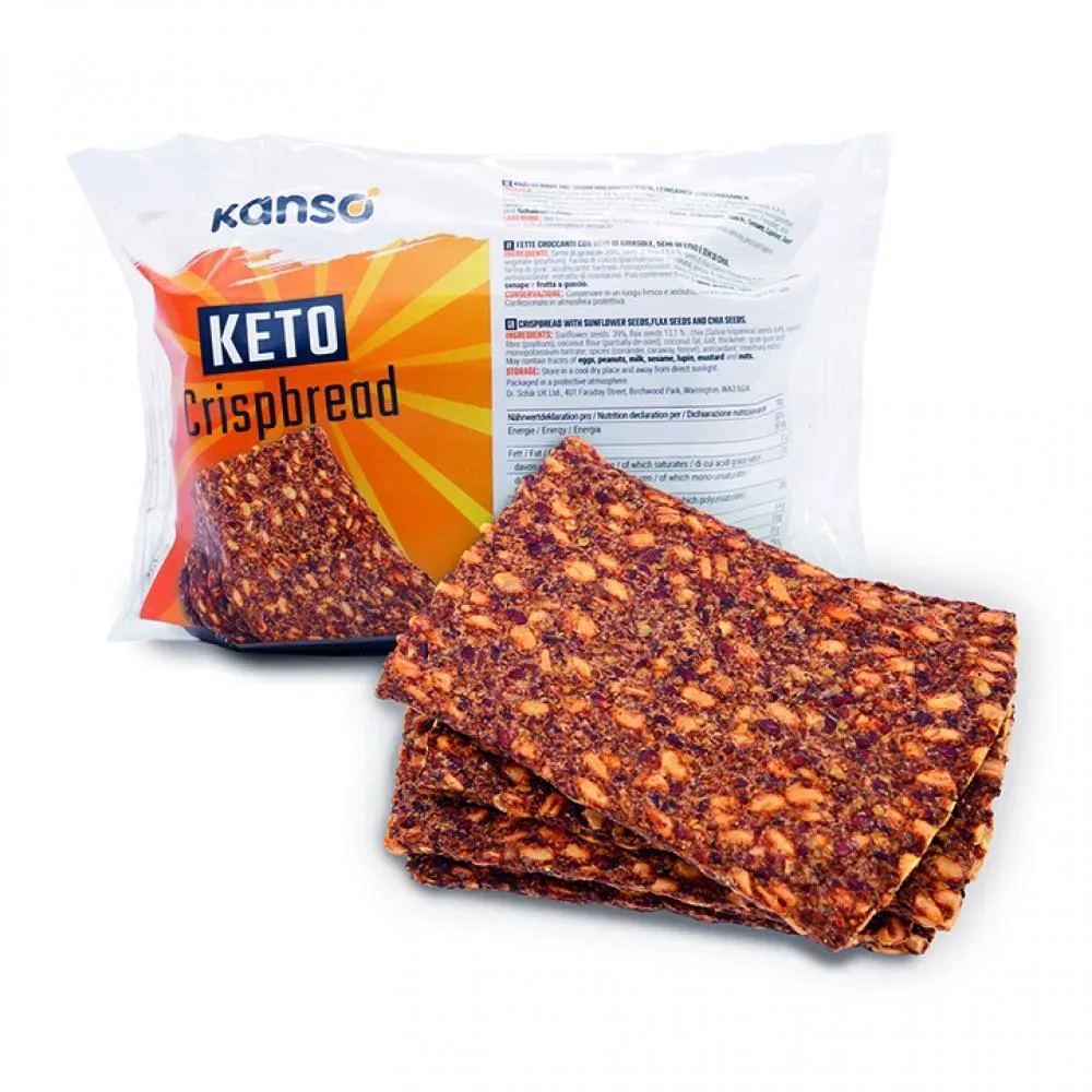 Keto knäckebrot Keto crispbread -kanso