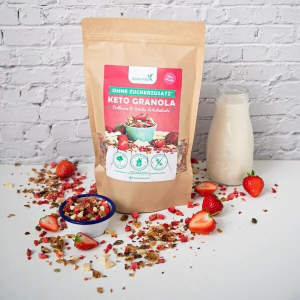 Keto erdbeere granola-simplyketo-ketoshop Keto erdbeere granola-simplyketo-ketoshop