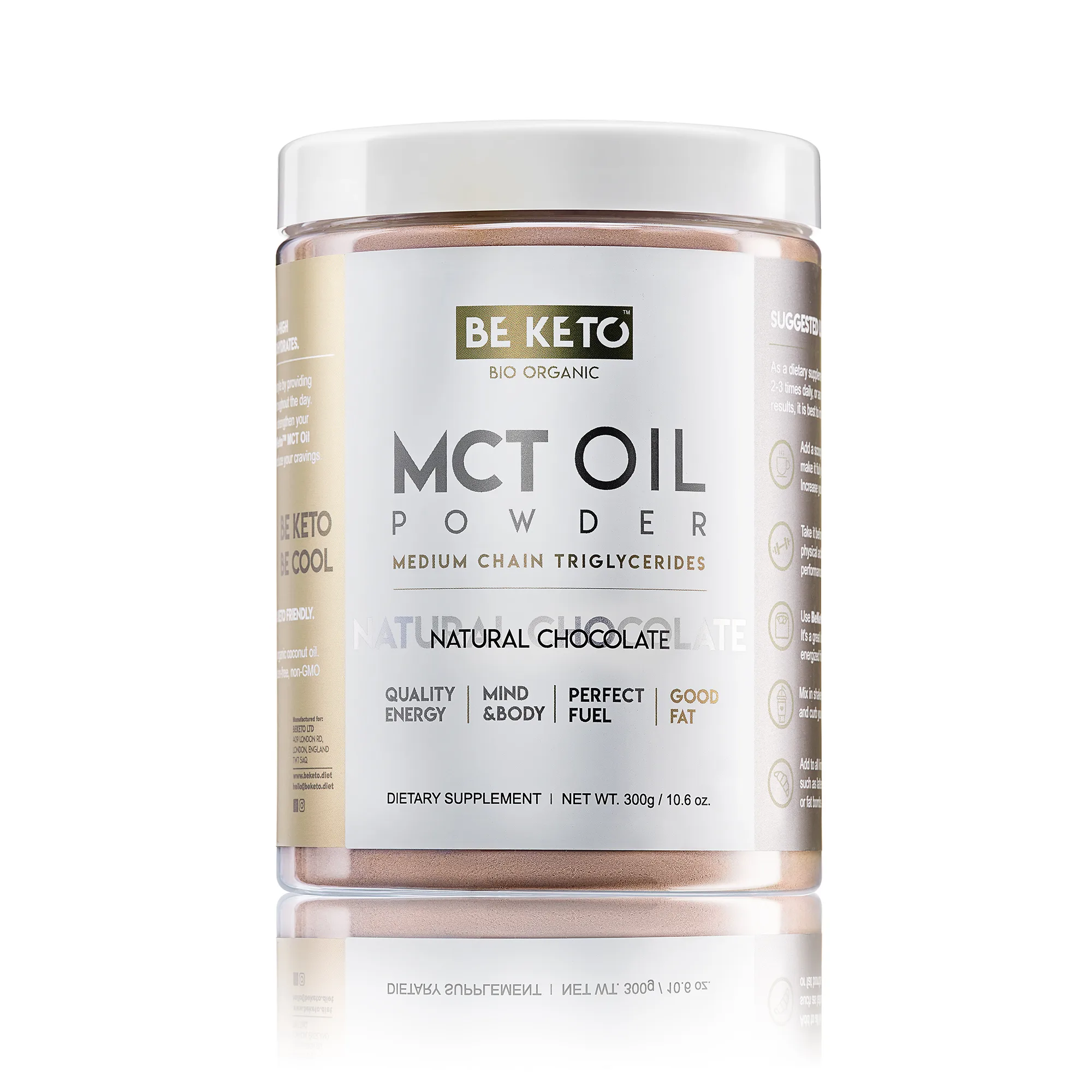 MCT Oil powder -Natural Chocolate MCT Oil powder Natural Chocolate-ketoshop