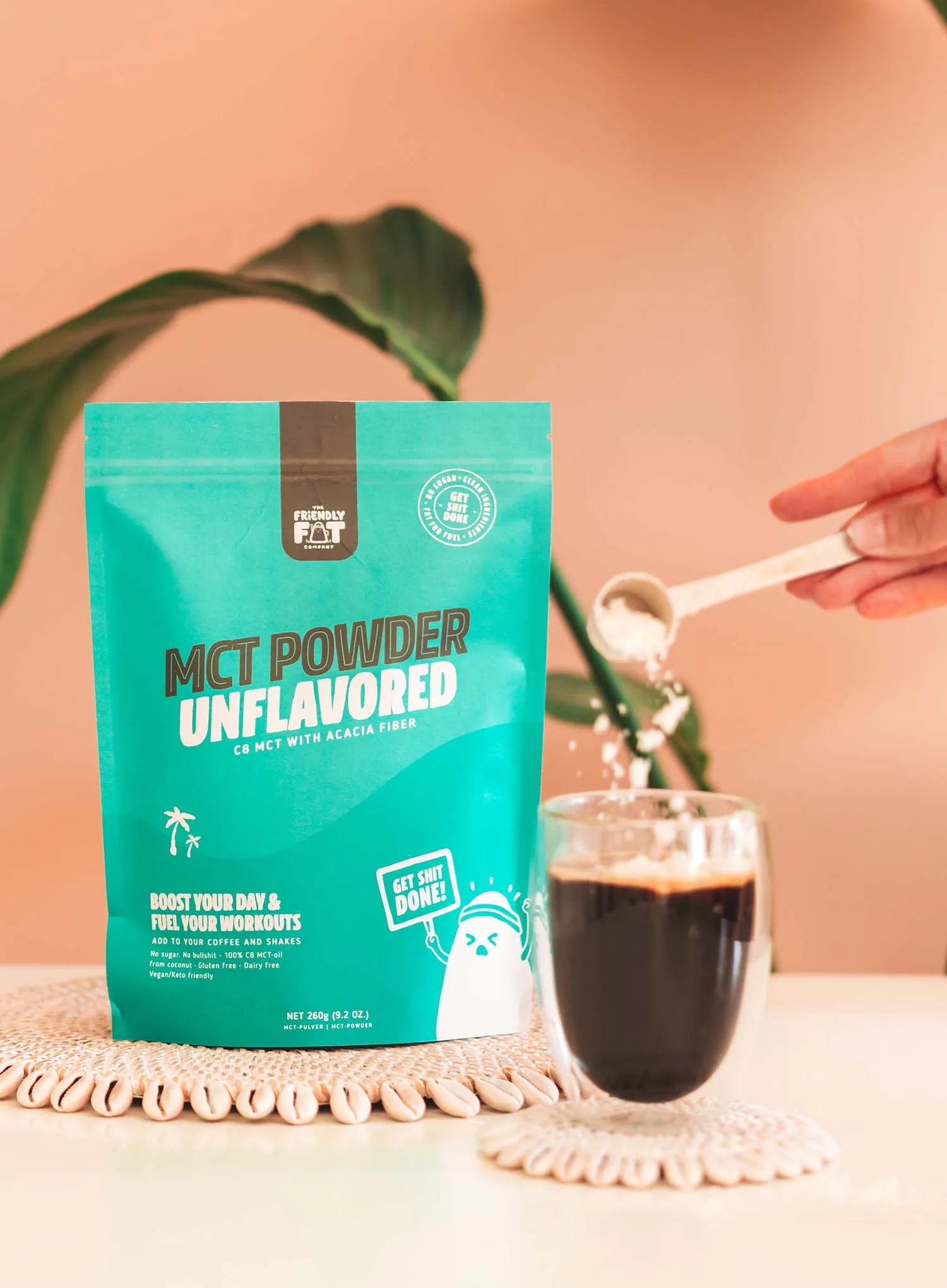 MCT powder -unflavored MCT C8 powder -unflavored -FRiendly fat company