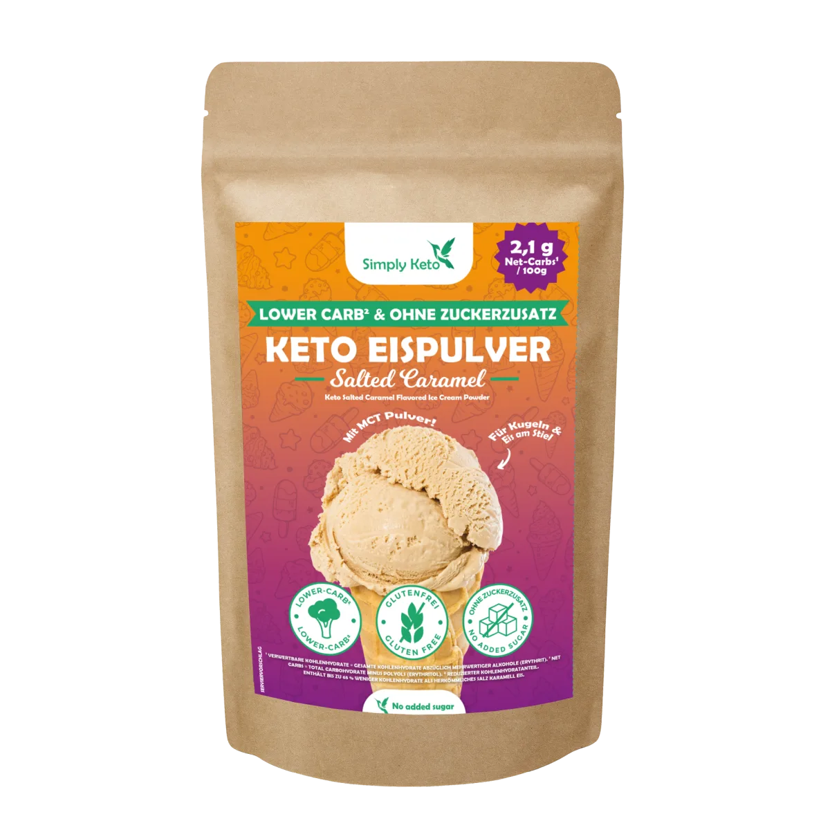 Keto eispulver-Salted caramel Keto eispulver-Salted caramel