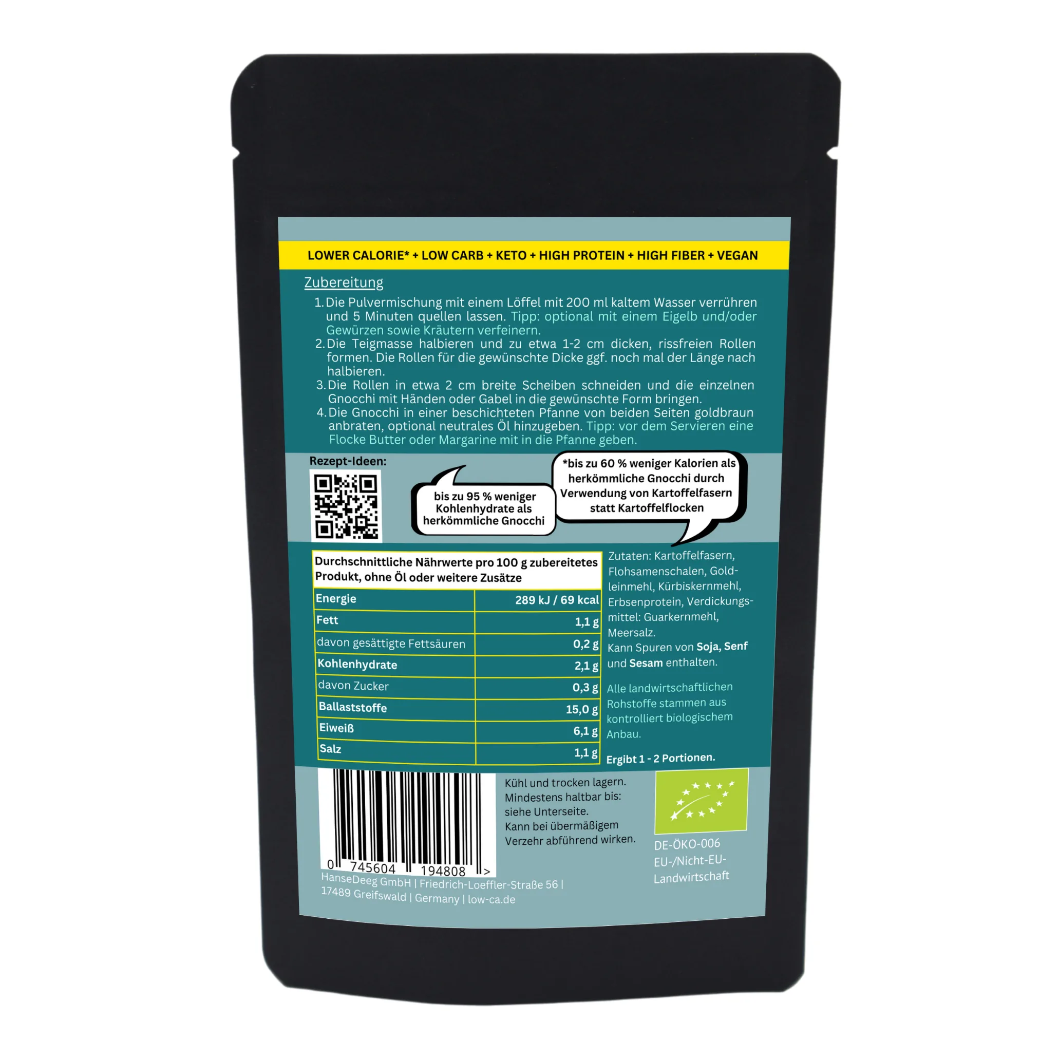 Low carb Gnocchi aus kartoffelfasern Low carb Gnocchi aus kartoffelfasern