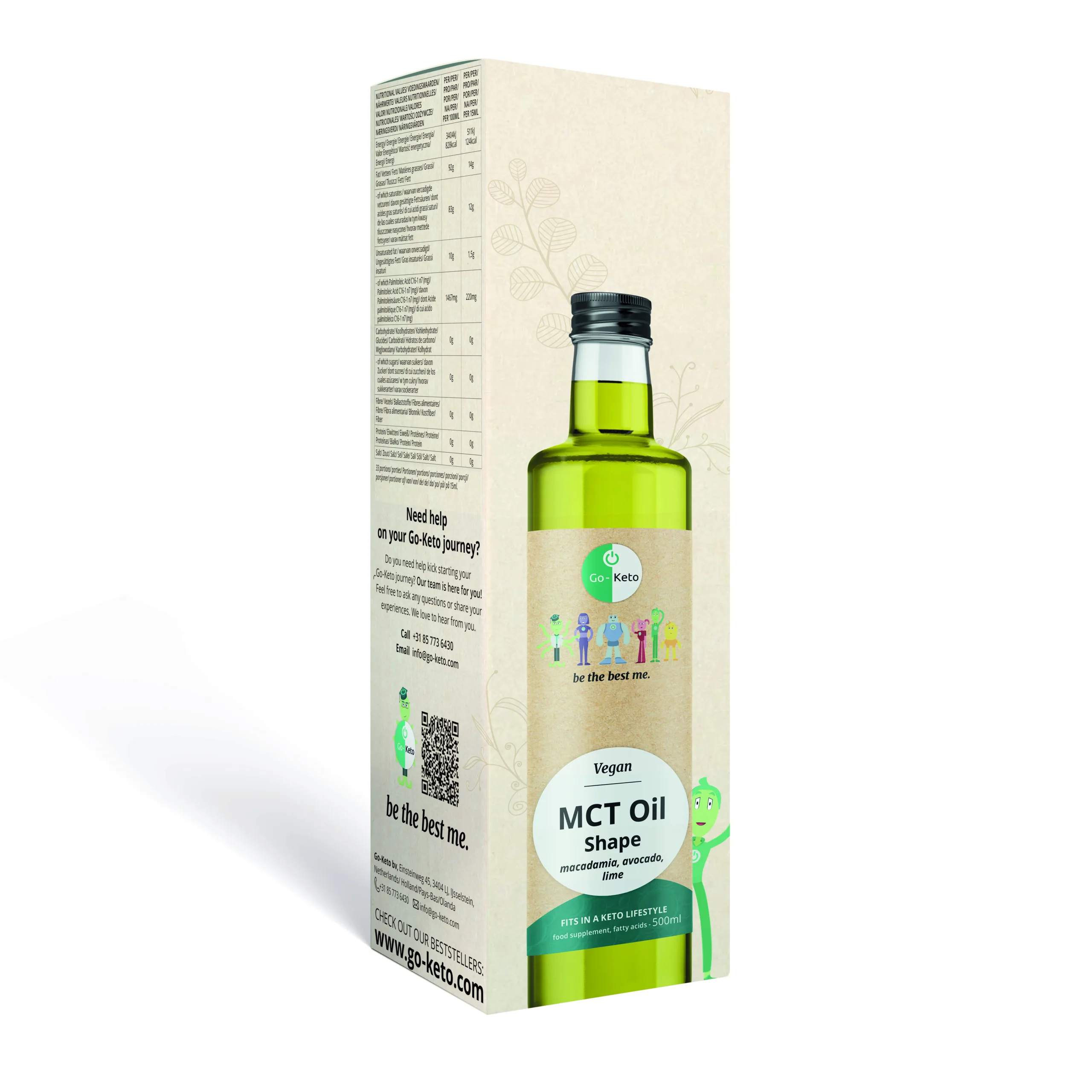 Go-Keto MCT Oil Shape Box Go-Keto MCT Oil Shape Box