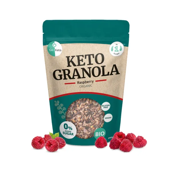 Raspberry Keto Granola GoKeto