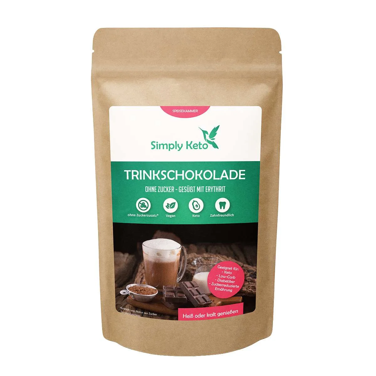 Simply keto trink schokolade -180g Trinkschokolade - Simplyketo