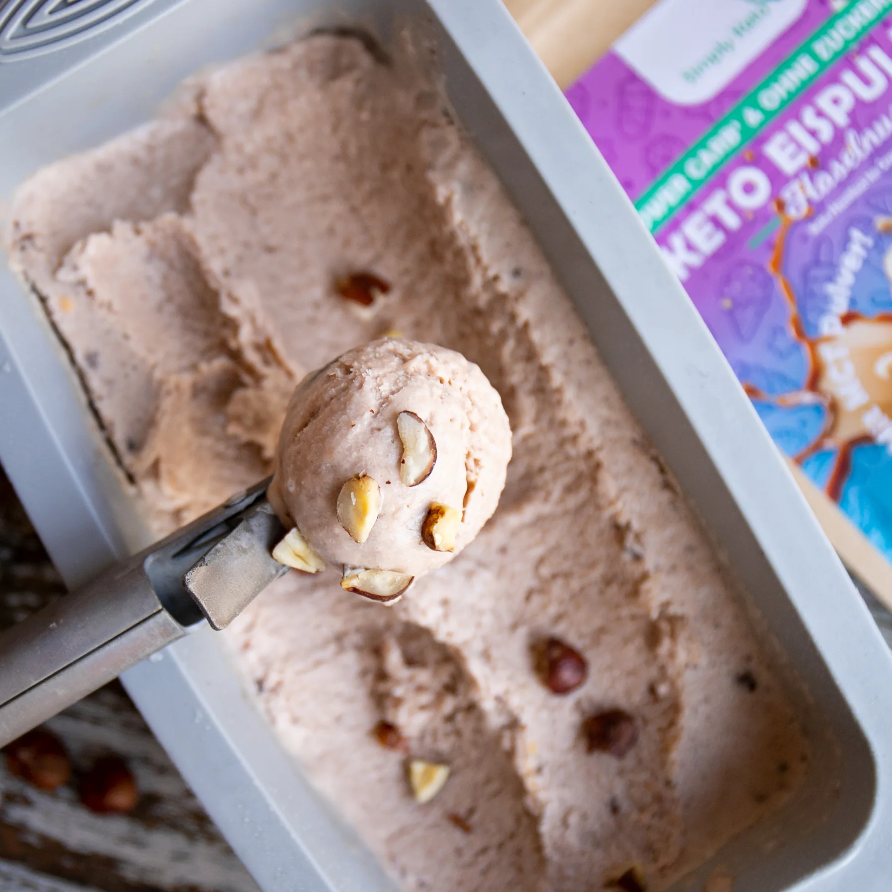 Lower carb Eispulver - Haselnuss Lower carb Eispulver - Haselnuss - Simplyketo