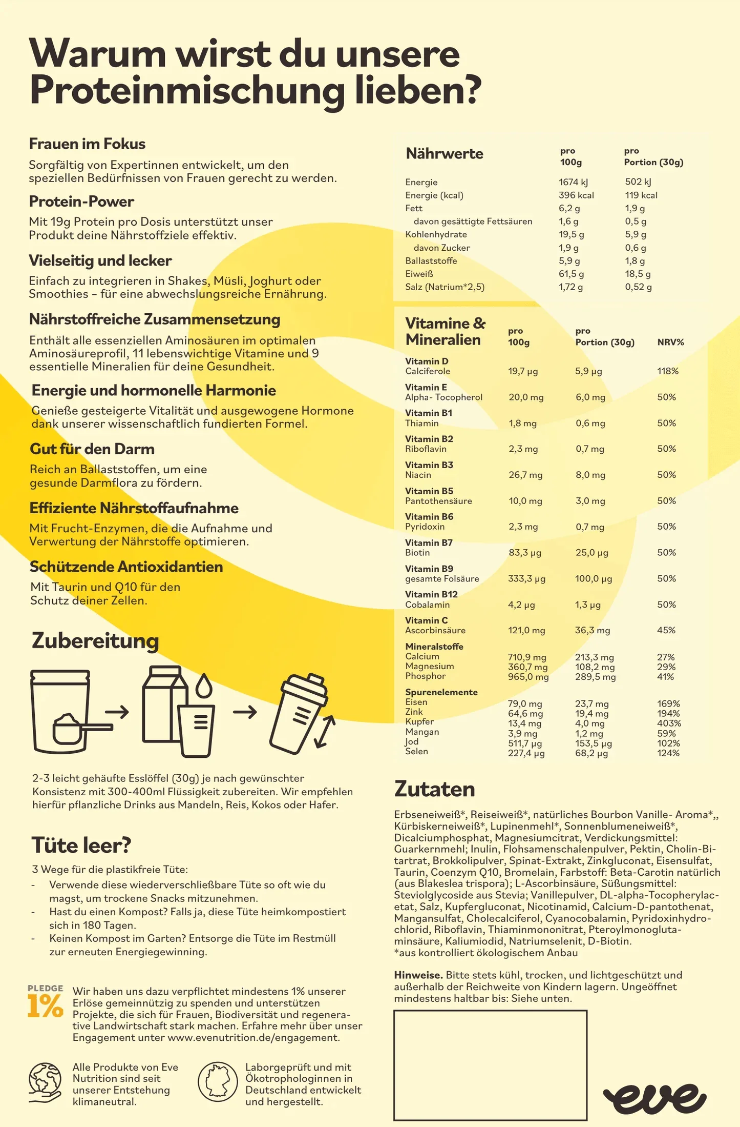 eve vegan protein powder