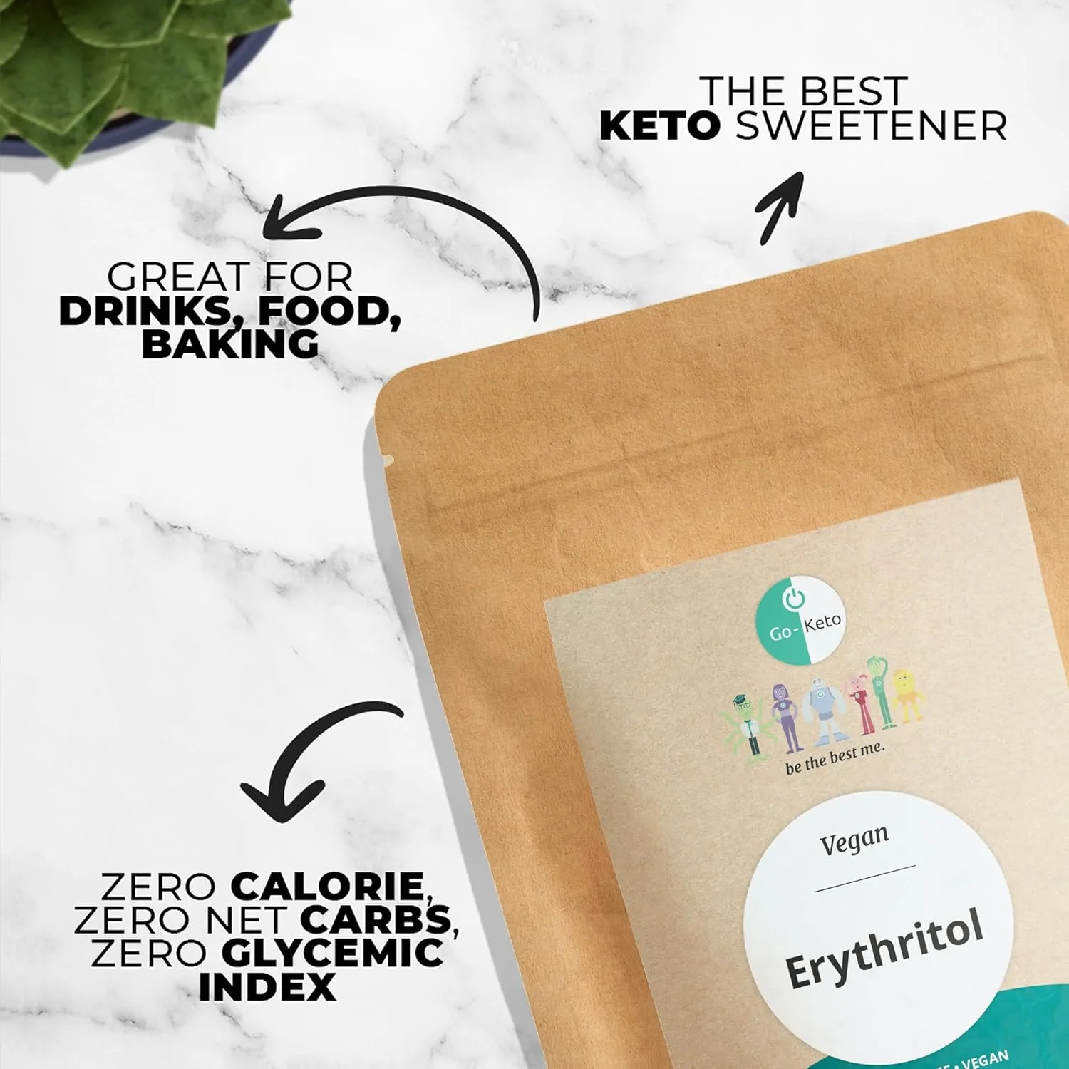 Go-Keto Erythrit, 800g Go-Keto Erythrit, 800g