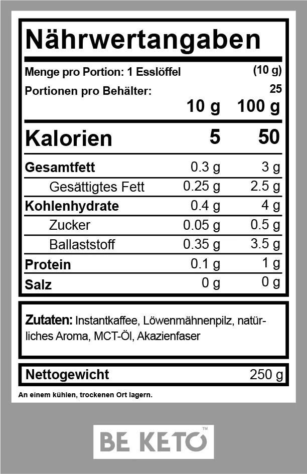 BRAIN-FUEL-Coffee-Nutrition-Facts - Keto coffee BRAIN-FUEL-Coffee-Nutrition-Facts - Keto coffee