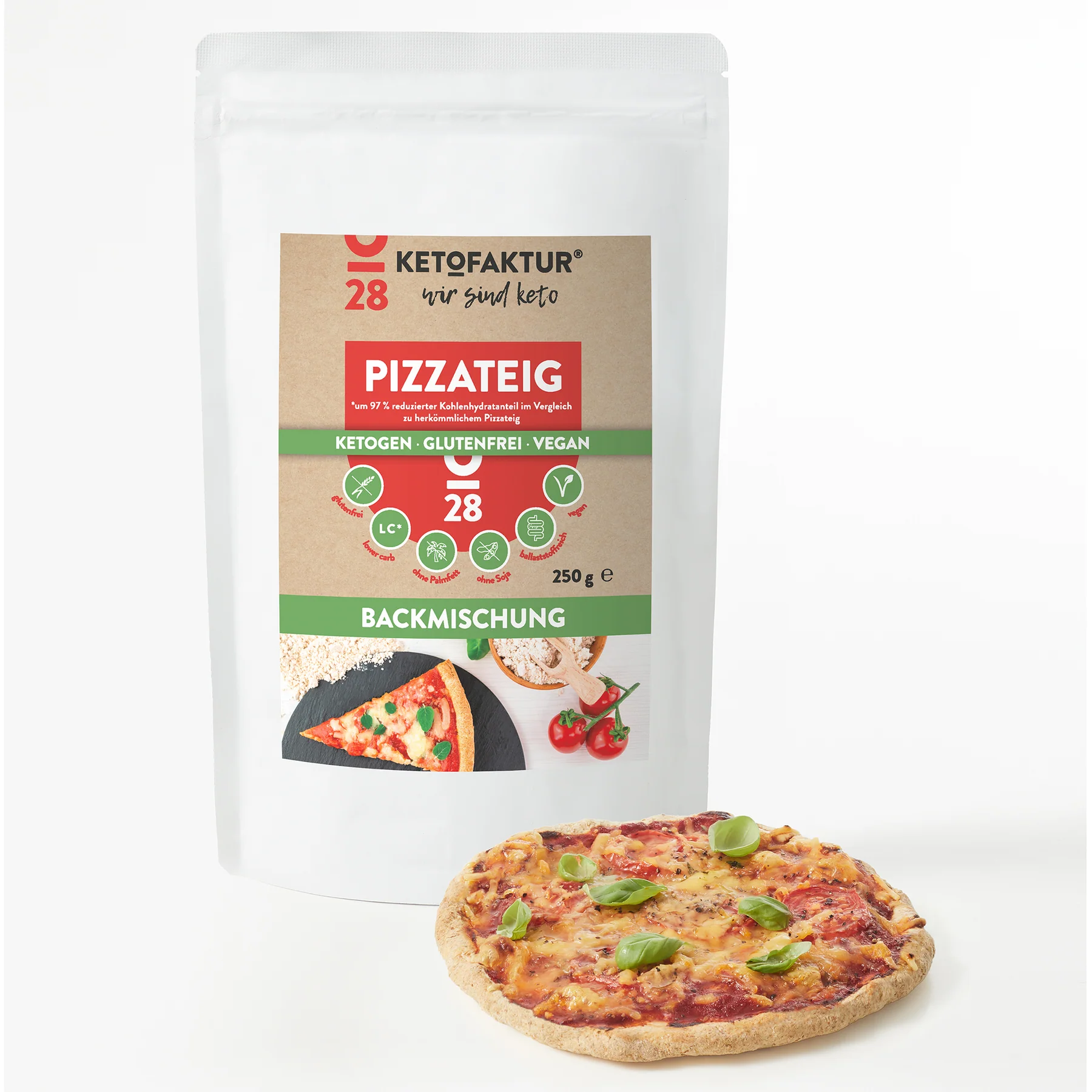 Pizzateig Mischung - Ketofaktur Pizzateig Mischnung - Ketofaktur