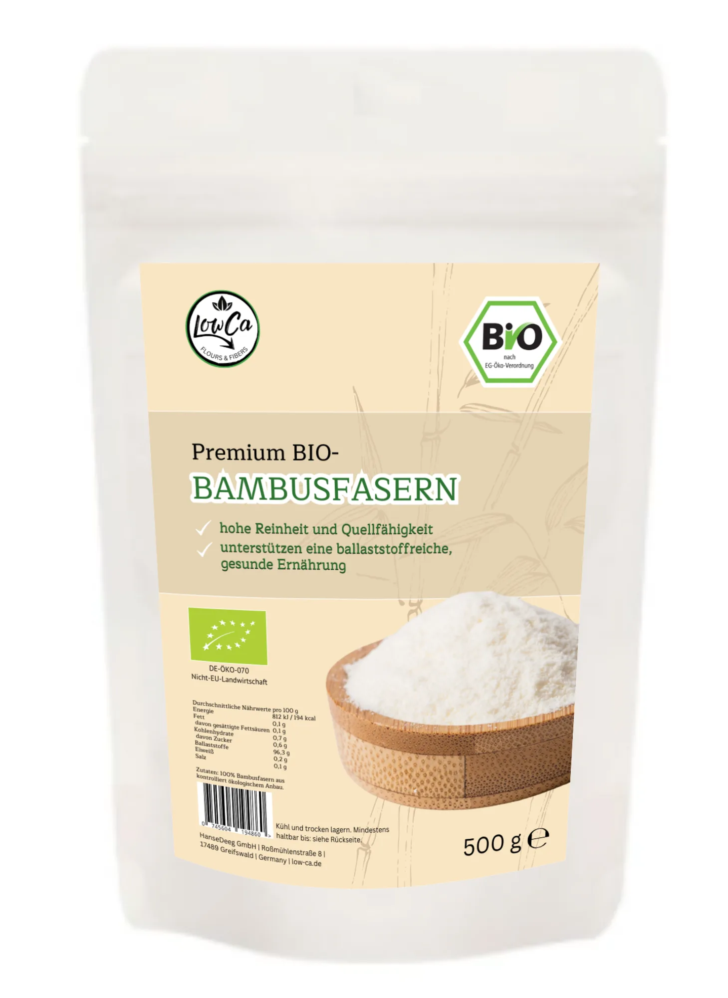 Premium Bio Bambusfasern Premium Bio- Bmambusfaser