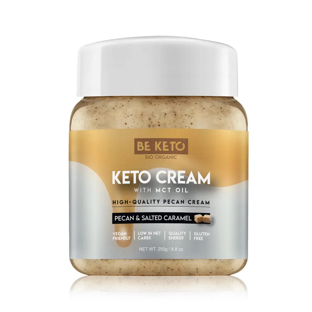 Keto cream - Pecan salted caramel Keto creme -Pekannuss & Salz-Karamell Creme mit MCT-Öl