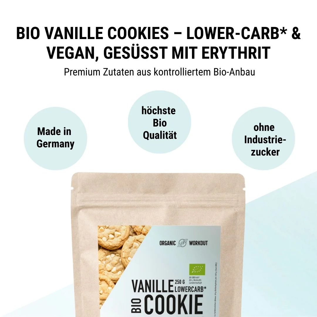 Organic workout vanilla cookie Backmischung Organic workout vanilla cookie Backmischung