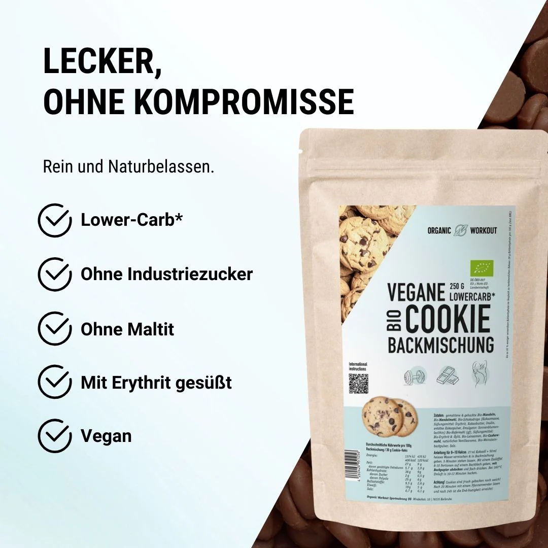 Vegane Chocolate Chip Cookie-Backmischung
