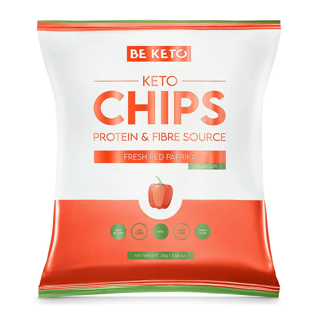 Keto Chips - Red Paprika Keto Chips - Red Paprika - Beketo-30g